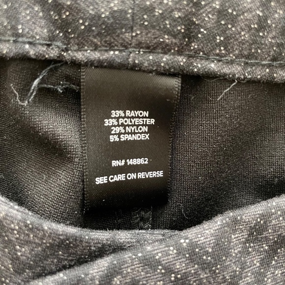 Torrid Women's Size 22R Ponte Stretch Ankle Skinny Pant-Grey Chevron Sparkle - Picture 12 of 14